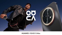 A Huawei Nova 15 Max fekete színben