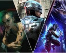 Cyberpunk 2077, RoboCop: Rogue City, Ninja Gaiden 4 (balról jobbra).