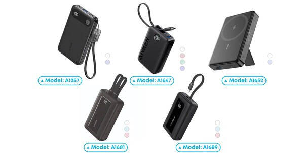 Az Anker kénytelen volt visszahívni több powerbank modelljét. (Kép forrása: Anker)
