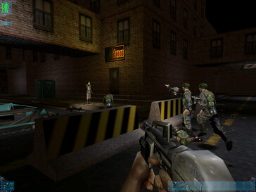 A képen: Játékmenet-képernyőkép a Deus Ex: Game of the Year Edition című játékból.