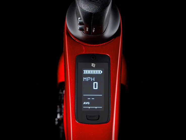 A Trek Domane+ SL TQ színes LED-kijelzővel rendelkezik