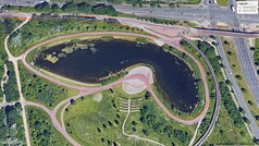 GNSS-tesztút: tó
