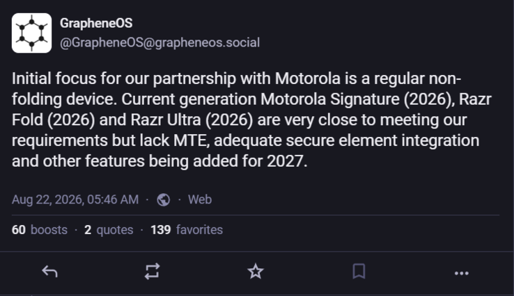 A Graphene nem fogja támogatni a Motorola jelenlegi zászlóshajóját