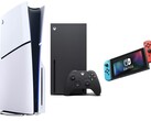 Balról jobbra: PS5 Slim, Xbox Series X, Nintendo Switch. (Kép forrása: Amazon, szerk.)