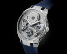 Az Ulysse Nardin Blast Free Wheel Maillechort (a képen) 18 karátos fehérarany tokkal rendelkezik. (Kép forrása: Ulysse Nardin)
