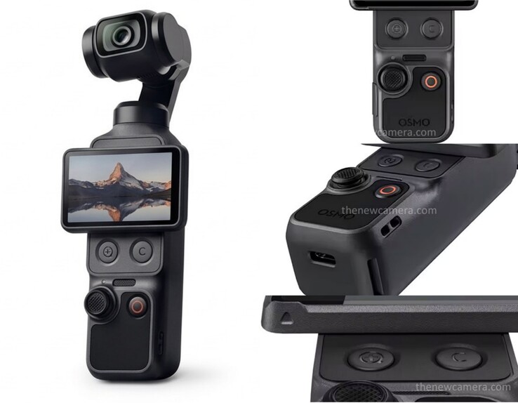 A DJI Osmo Pocket 4 első hivatalos megjelenésű renderei.