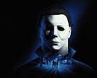 A „Halloween: The Game” című játék legfontosabb promóciós képe, Michael Myers-szel.