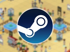 A képen a játék Overcrowd: A Commute 'Em Up és a Steam logó. (Kép forrása: Steam)