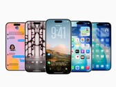 az iOS 26 lehetővé teszi az animált zenei zárolási képernyő használatát harmadik féltől származó alkalmazásokon. Több iPhone-t megjelenítő általános kép. (Kép forrása: Apple)