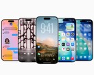 az iOS 26 lehetővé teszi az animált zenei zárolási képernyő használatát harmadik féltől származó alkalmazásokon. Több iPhone-t megjelenítő általános kép. (Kép forrása: Apple)