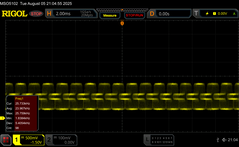 24 kHz PWM (6/10 fényerő)