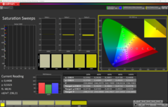 CalMAN telítettség kalibrálva