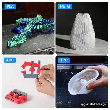 A készülék több szálból is képes 3D tárgyakat nyomtatni (Kép forrása: Snapmaker)