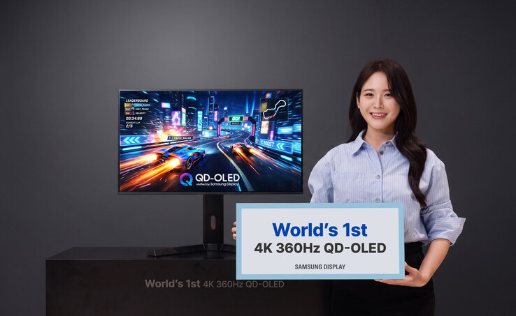 A Samsung Display kifejleszti a világ első 4K 360Hz-es QD-OLED monitorját.