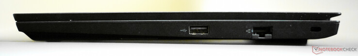 Right: USB-A 2.0, Gigabit RJ45, Kensington lock