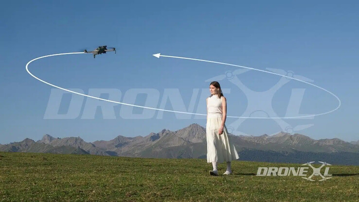 A DJI állítólag továbbfejlesztette a 360° ActiveTrack technológiát a Mini 5 Pro számára. (Kép forrása: via DroneXL)