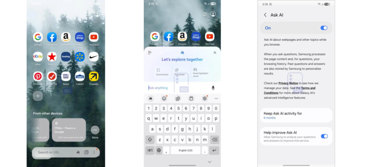 A One UI 9 szivárgás kiemeli a 'Kérdezz AI' funkciót