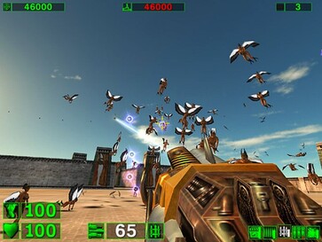 A képen: Játékképernyő a Serious Sam Classic: The First Encounter című játékból.