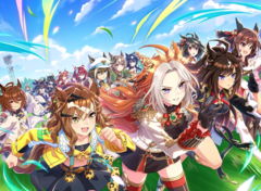 Umamusume: Pretty Derby: A Steam megjelenése teljes angol nyelvű támogatást hoz: kezelőfelület, hangfeliratok és feliratok. Képünkön - egy stilizált képernyőkép a játékból. (Kép forrása: Cygames, Inc.)