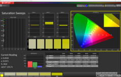 CalMAN Saturation Sweeps kalibrálva