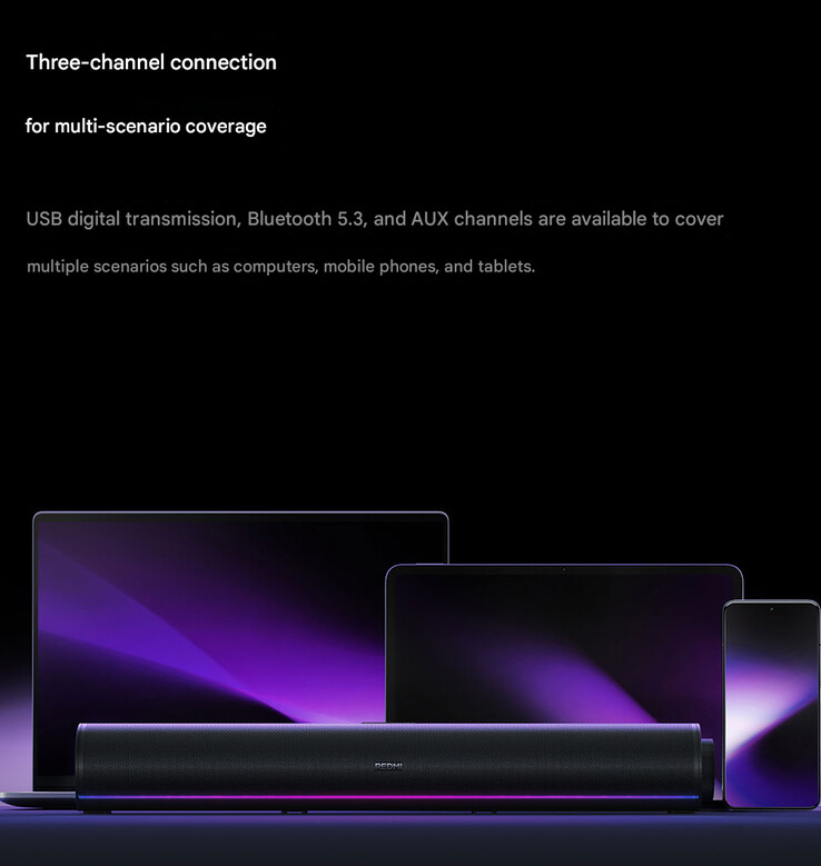 A Redmi Desktop Speaker 2 Pro csatlakozási módjai (Kép forrása: Xiaomi - gépi fordítás)