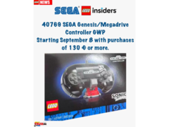 Egy állítólagos szivárgás, amely egy SEGA Genesis kontroller LEGO másolatát mutatja be (kép forrása: Itavix bricks Instagram)