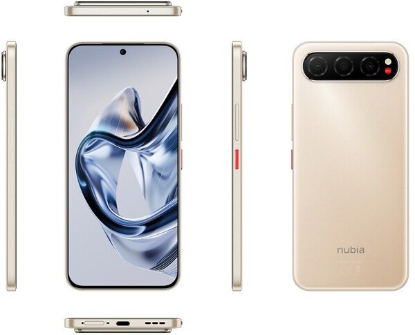 A kiszivárgott render a Nubia Air minden oldalát mutatja. (Kép forrása: Evan Blass)