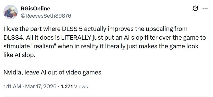 Az Nvidia DLSS 5 egy mesterséges intelligenciával kapcsolatos lötyögés.