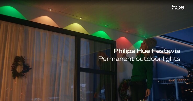 A Philips Hue Festavia állandó kültéri világítás. (Kép forrása: Philips Hue)