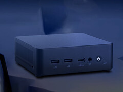 A VM61 USB-C-porton keresztül is táplálható. A képen: a mini PC elülső részét bemutató promóciós kép.