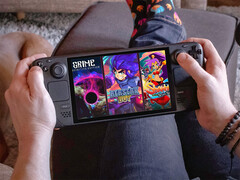 A Return to Metroidvania gyűjtemény korlátozott ideig ismét elérhető. Képeken: Steam Deck a csomag borítóképével. (Kép forrása: Humble Bundle és a Valve - szerkesztés)