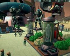 A Mars Attracts Sandbox Mode felülete, amely a parkkezelési funkciókat mutatja be.