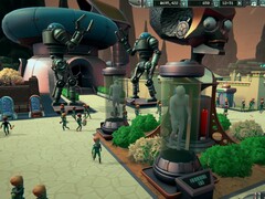 A Mars Attracts Sandbox Mode felülete, amely a parkkezelési funkciókat mutatja be.