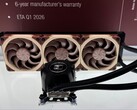 A Noctua AIO CPU-hűtője, amelyet a Computex 2025 kiállításon mutattak be. (Kép forrása: Computerbase)