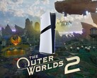Az Outer Worlds 2 banner PS5 Pro-val látható (Kép forrása: Xbox Gaming, Sony PlayStation szerkesztéssel)