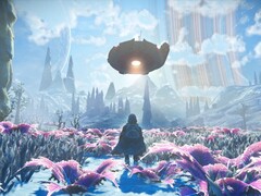 Egy űrhajót ábrázoló kép a No Man's Sky-ban.