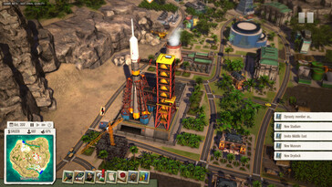 A Tropico 5-ben szereplő rakétát ábrázoló kép.
