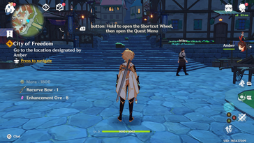 A Genshin Impact ésszerűen játszhatóan fut (Kép forrása: Notebookcheck)