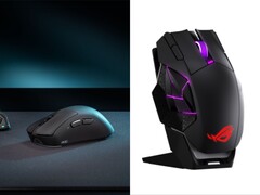 ROG Gladius IV Ace (balra) és ROG Spatha X 65K (jobbra) játékegerek.