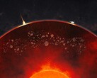 A Mars köpenyében található csomók művészi illusztrációja (Kép forrása: NASA és JPL-Caltech; kivágva)