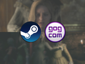 Pillanatképek mindkét Remothered játékból, Steam és GOG logókkal a tetején.