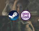 Pillanatképek mindkét Remothered játékból, Steam és GOG logókkal a tetején.