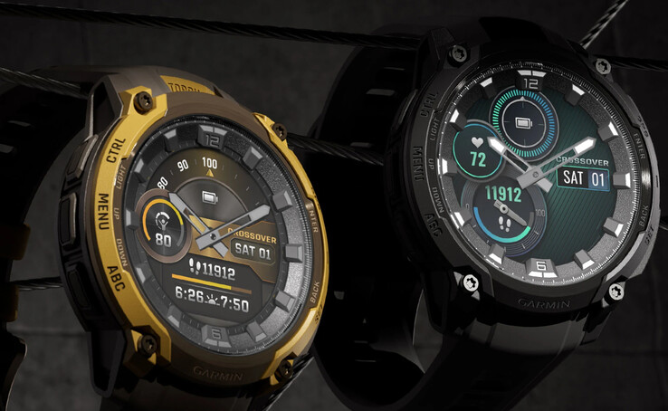 Az Instinct Crossover AMOLED két színben, de csak 46 mm-es okosóraként kerül forgalomba. (Kép forrása: Garmin)