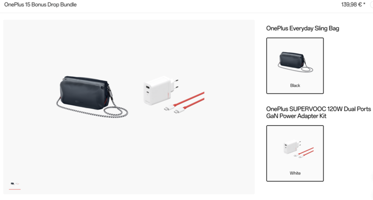 A OnePlus 15 Bonus Drop csomag. (Kép forrása: OnePlus Németország)