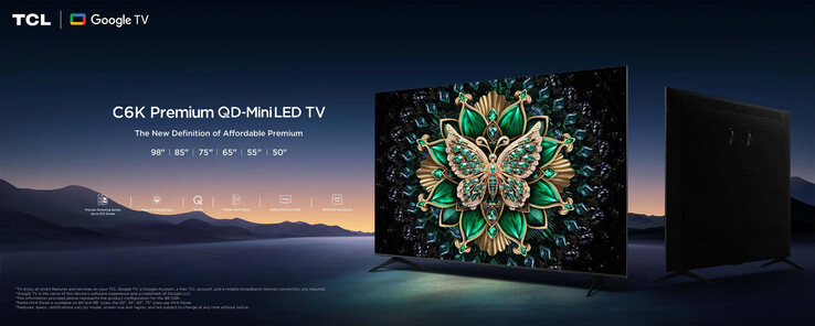 A TCL C6K, C61K vagy C69K QD-MiniLED tévé (Kép forrása: TCL)
