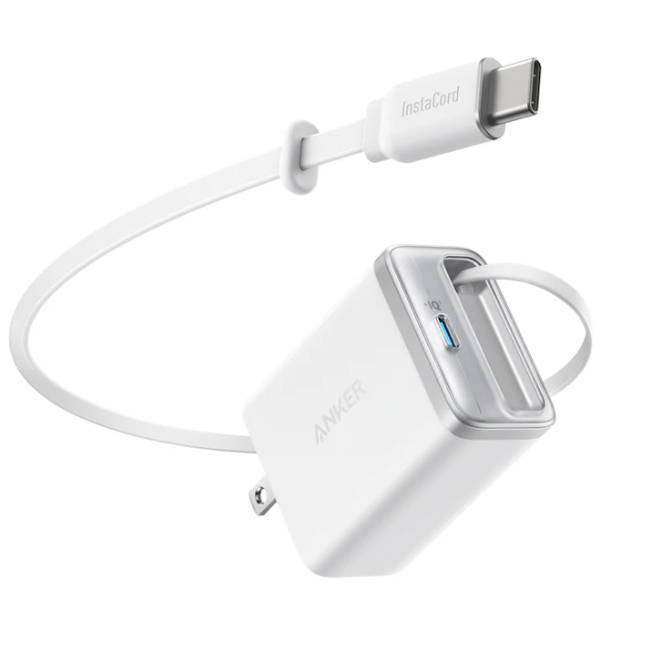 Az Anker Nano Charger (35W, beépített visszahúzható USB-C kábel). (Kép forrása: Anker)