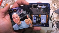 A Galaxy Z Flip 7 szétszedése bizonyítja, hogy a Samsung flip telefonja minden, csak nem porálló. (Kép forrása: JerryRigEverything)
