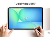 A Galaxy Tab S10 FE+ 13,1 hüvelykes kijelzővel rendelkezik majd. (Kép forrása: Evan Blass)