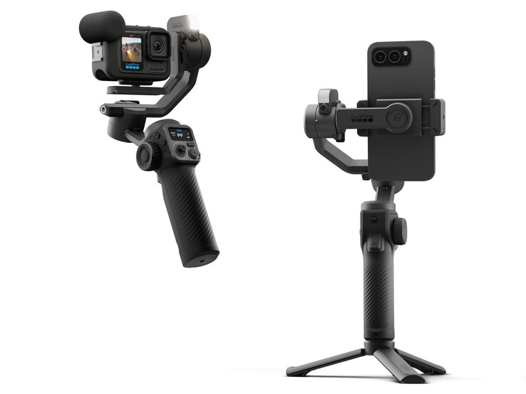 Az új GoPro Fluid Pro AI gimbal kompatibilis a GoPro akciókamerákkal és okostelefonokkal egyaránt. (Kép forrása: GoPro)