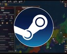 Egy kép, amelyen a Steam logója és az Age of History 3 játék látható, amely most 80%-os kedvezménnyel kapható a Steamen.